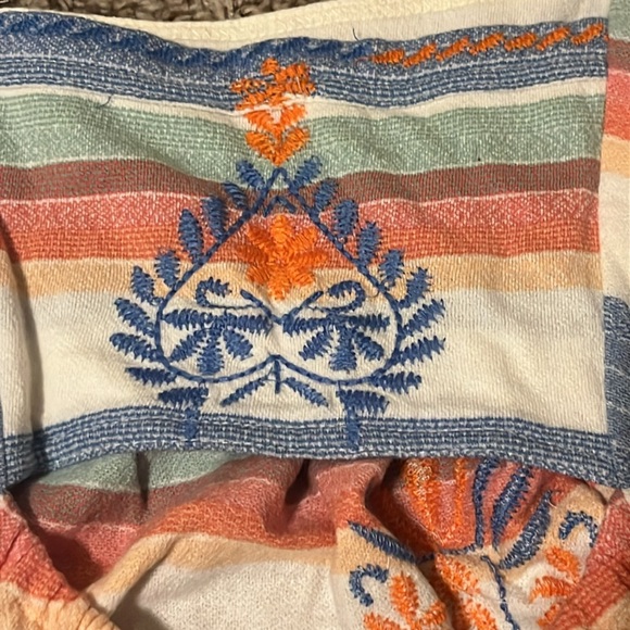 Free People Vintage Stripe embroidered Swing Tank - Picture 7 of 9